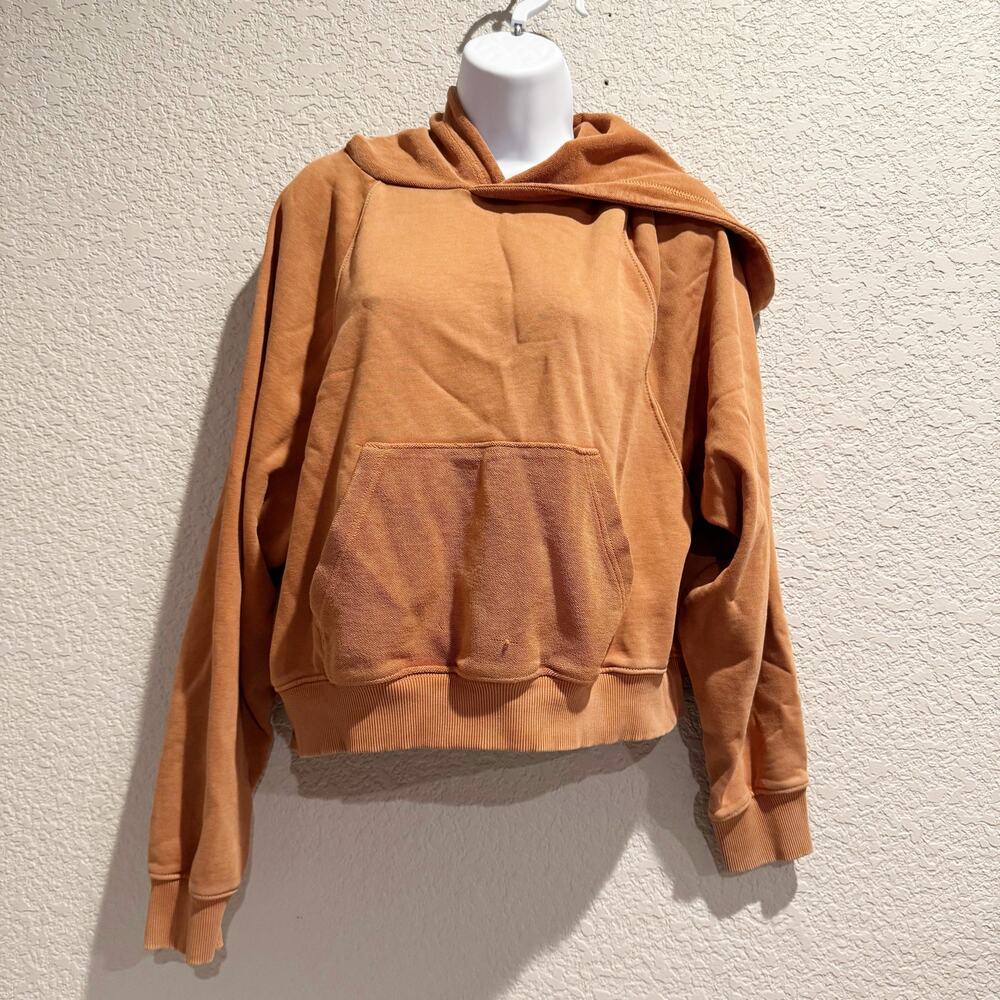 aerie | burnt orange hooded kangaroo women’s sweatshirt sz M
